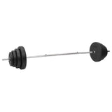 Barbell and Dumbbell with Plates Set 120 kg - Rear View