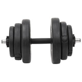 Barbell and Dumbbell with Plates Set 120 kg - Close-Up Angle