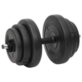 Barbell and Dumbbell with Plates Set 120 kg - Low Angle