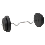 Barbell and Dumbbell with Plates Set 120 kg - Top-Down View