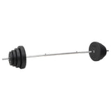 Barbell and Dumbbell with Plates Set 120 kg - Rear View
