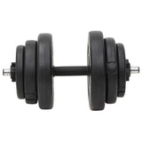Barbell and Dumbbell with Plates Set 120 kg - Close-Up Angle