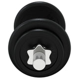 Dumbbell with Plates Set 40 kg Cast Iron and Chrome Plated Steel - 45-Degree Angle