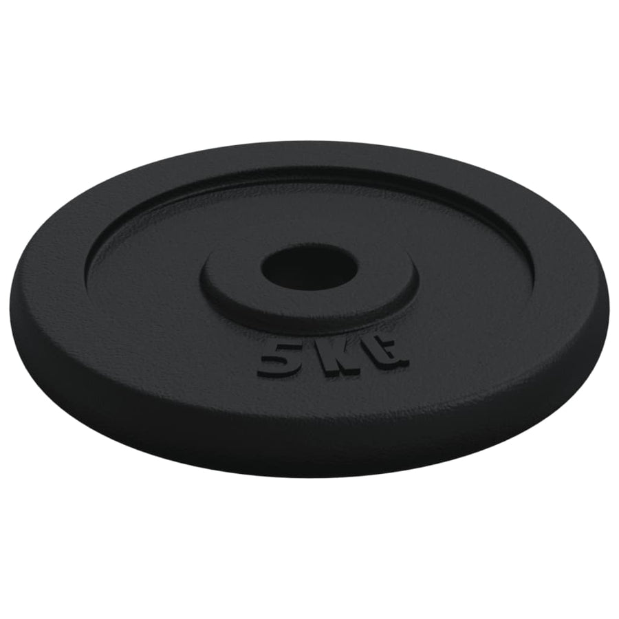 Dumbbell with Plates Set 40 kg Cast Iron and Chrome Plated Steel