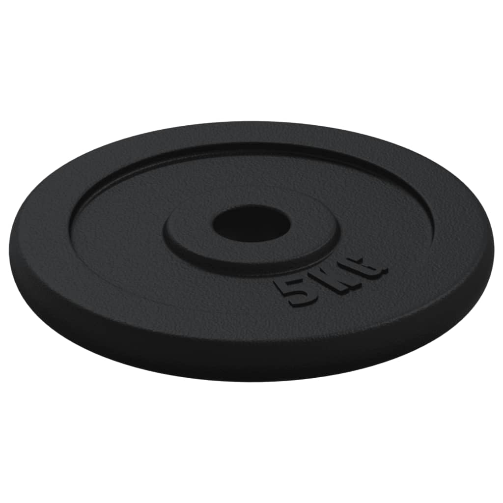 Dumbbell with Plates Set 40 kg Cast Iron and Chrome Plated Steel