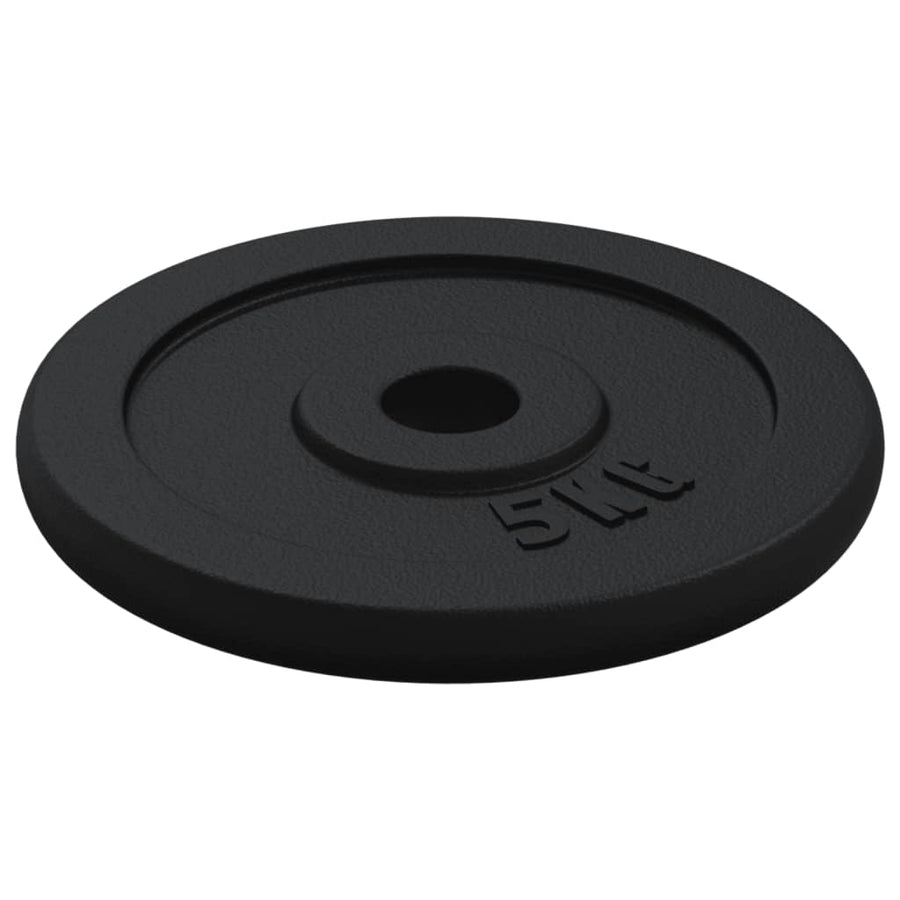 Dumbbell with Plates Set 40 kg Cast Iron and Chrome Plated Steel