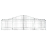 Arched Gabion Baskets 5 pcs 200x30x40/60 cm Galvanised Iron