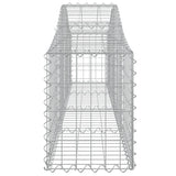Arched Gabion Baskets 5 pcs 200x30x40/60 cm Galvanised Iron