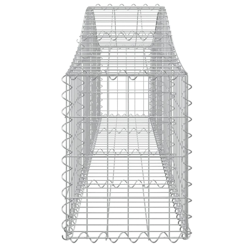 Arched Gabion Baskets 5 pcs 200x30x40/60 cm Galvanised Iron