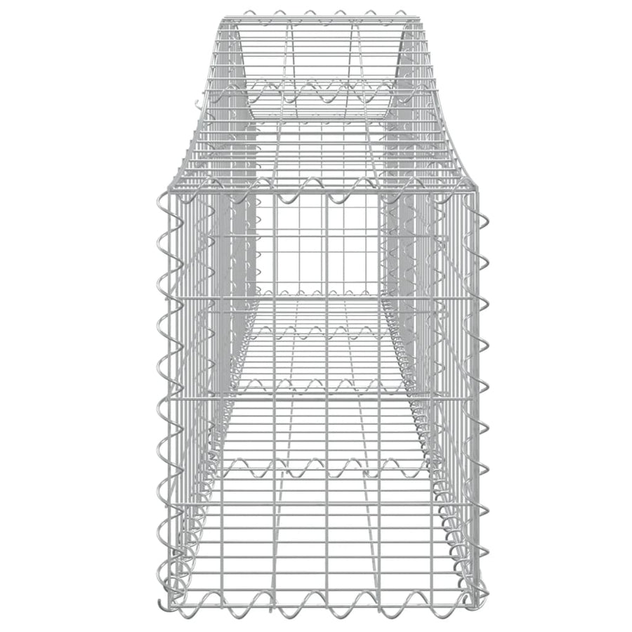 Arched Gabion Baskets 5 pcs 200x30x40/60 cm Galvanised Iron
