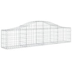 Arched Gabion Baskets 9 pcs 200x30x40/60 cm Galvanised Iron