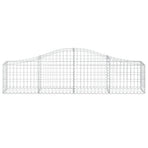 Arched Gabion Baskets 10 pcs 200x30x40/60 cm Galvanised Iron