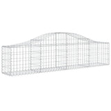 Arched Gabion Baskets 11 pcs 200x30x40/60 cm Galvanised Iron