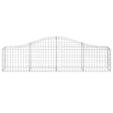 Arched Gabion Baskets 11 pcs 200x30x40/60 cm Galvanised Iron