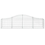 Arched Gabion Baskets 12 pcs 200x30x40/60 cm Galvanised Iron