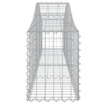 Arched Gabion Baskets 12 pcs 200x30x40/60 cm Galvanised Iron