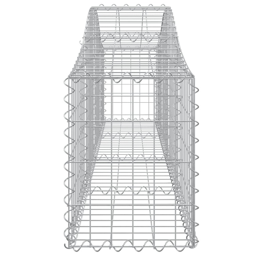 Arched Gabion Baskets 12 pcs 200x30x40/60 cm Galvanised Iron