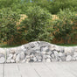 Arched Gabion Baskets 13 pcs 200x30x40/60 cm Galvanised Iron