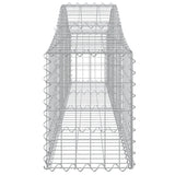 Arched Gabion Baskets 14 pcs 200x30x40/60 cm Galvanised Iron