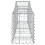 Arched Gabion Baskets 14 pcs 200x30x40/60 cm Galvanised Iron