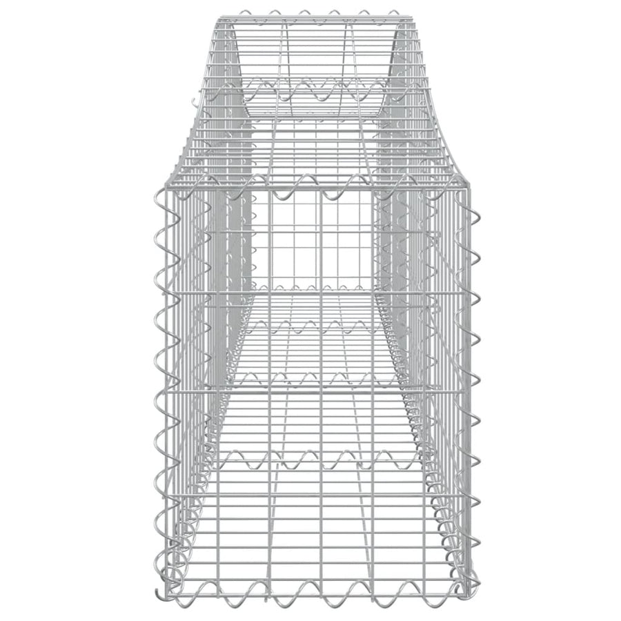 Arched Gabion Baskets 14 pcs 200x30x40/60 cm Galvanised Iron