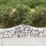 Arched Gabion Baskets 14 pcs 200x30x40/60 cm Galvanised Iron