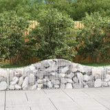 Arched Gabion Baskets 14 pcs 200x30x40/60 cm Galvanised Iron