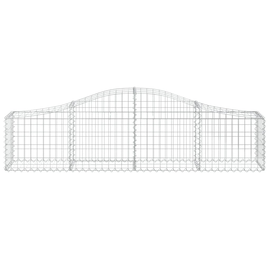 Arched Gabion Baskets 18 pcs 200x30x40/60 cm Galvanised Iron