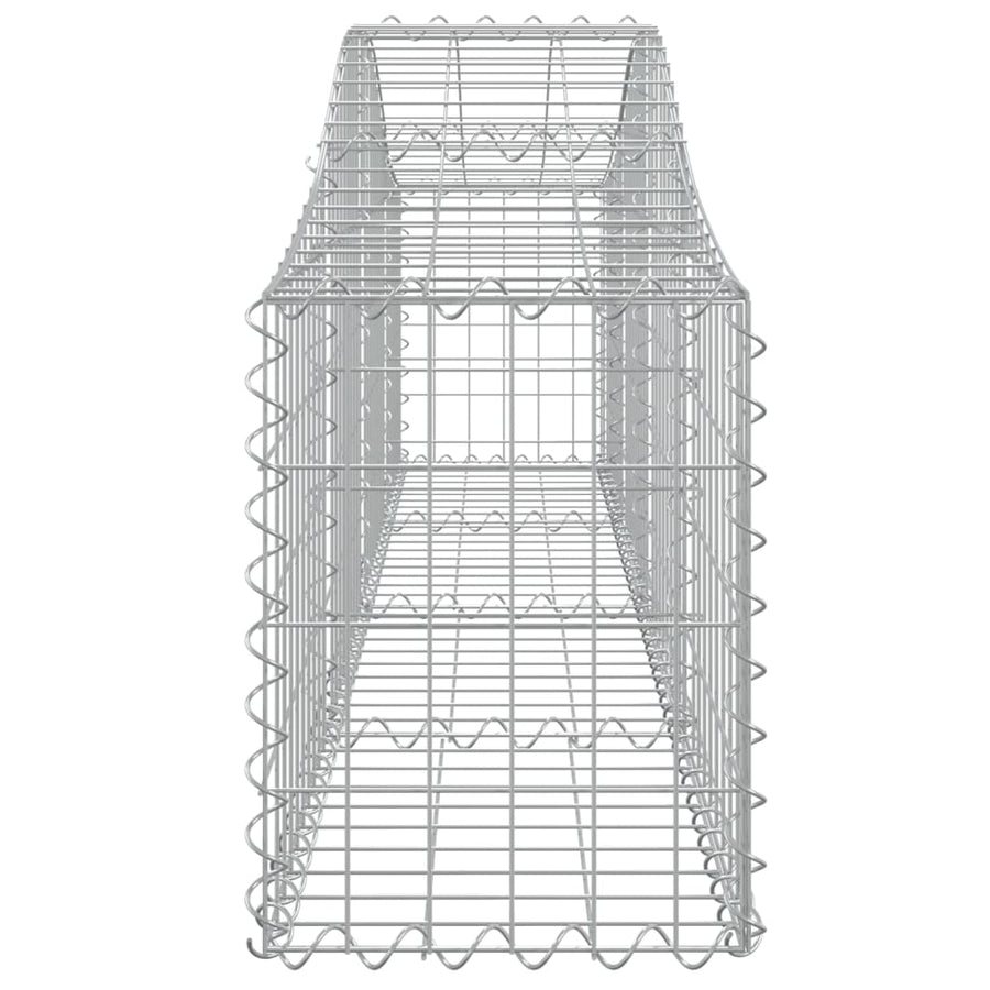 Arched Gabion Baskets 20 pcs 200x30x40/60 cm Galvanised Iron