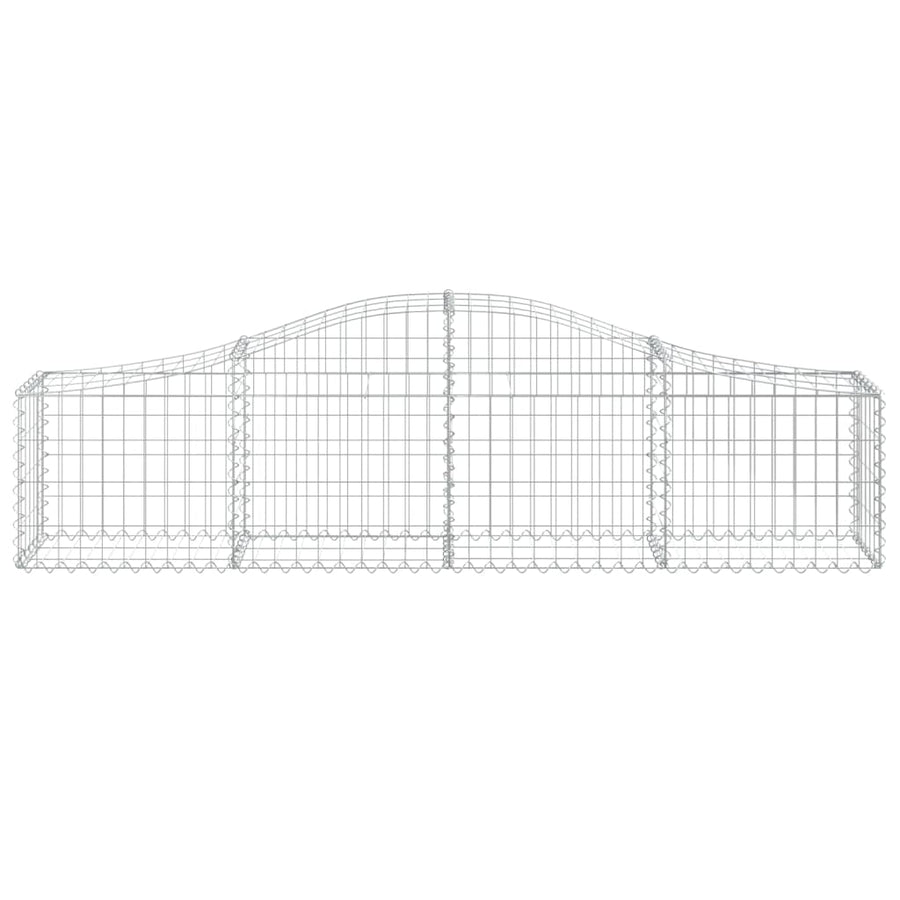 Arched Gabion Baskets 25 pcs 200x30x40/60 cm Galvanised Iron