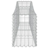Arched Gabion Baskets 30 pcs 200x30x40/60 cm Galvanised Iron - 45-Degree Angle