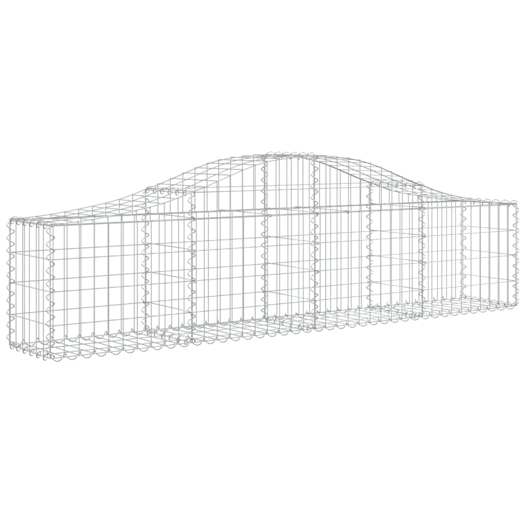 Arched Gabion Baskets 40 pcs 200x30x40/60 cm Galvanised Iron