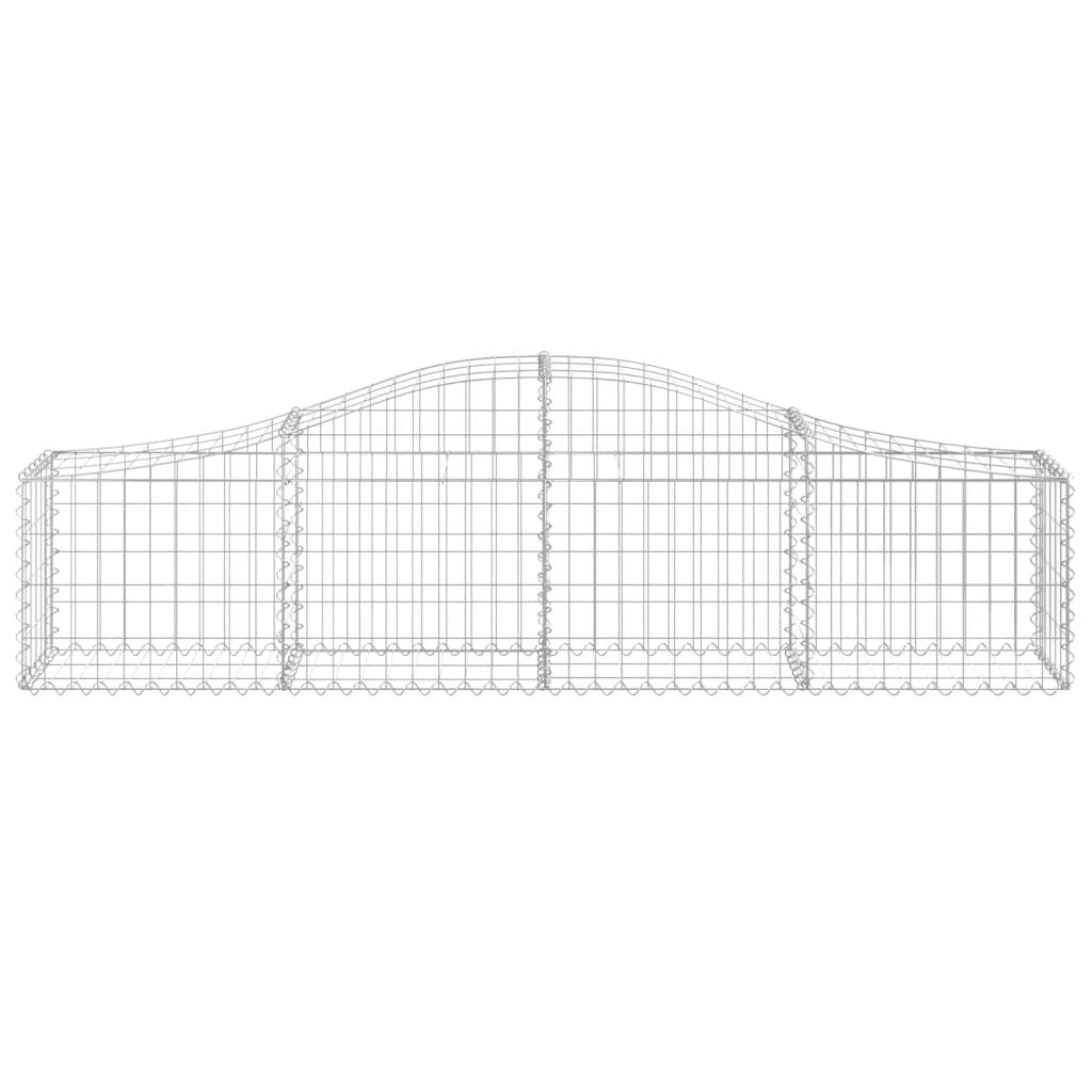 Arched Gabion Baskets 40 pcs 200x30x40/60 cm Galvanised Iron
