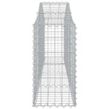 Arched Gabion Baskets 3 pcs 200x30x60/80 cm Galvanised Iron