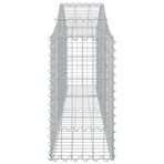 Arched Gabion Baskets 3 pcs 200x30x60/80 cm Galvanised Iron
