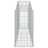 Arched Gabion Baskets 10 pcs 200x30x60/80 cm Galvanised Iron