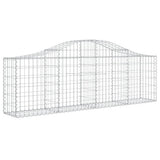 Arched Gabion Baskets 11 pcs 200x30x60/80 cm Galvanised Iron
