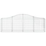 Arched Gabion Baskets 12 pcs 200x30x60/80 cm Galvanised Iron