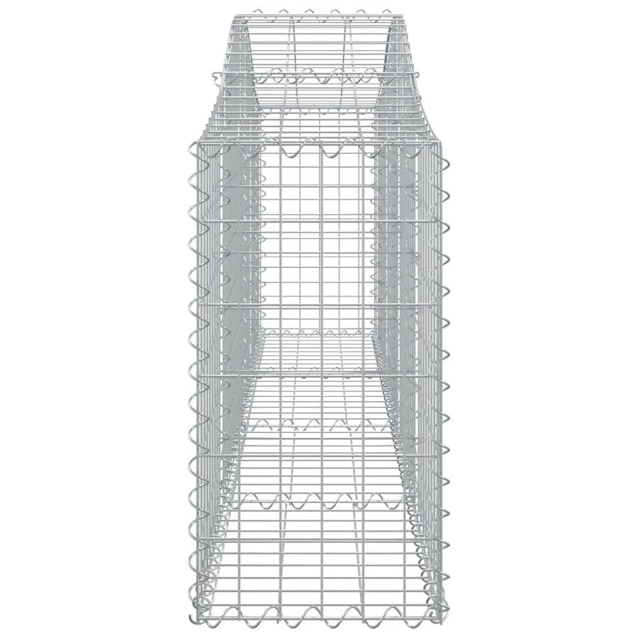 Arched Gabion Baskets 12 pcs 200x30x60/80 cm Galvanised Iron