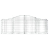 Arched Gabion Baskets 18 pcs 200x30x60/80 cm Galvanised Iron