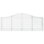 Arched Gabion Baskets 18 pcs 200x30x60/80 cm Galvanised Iron