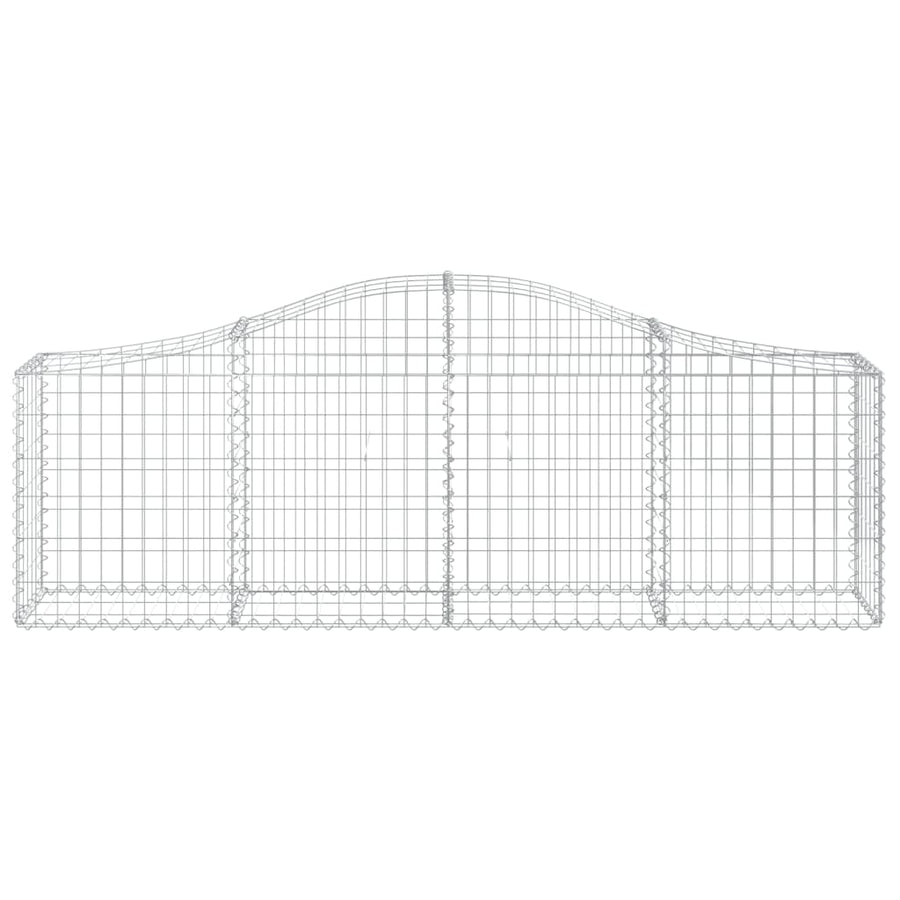 Arched Gabion Baskets 18 pcs 200x30x60/80 cm Galvanised Iron
