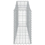 Arched Gabion Baskets 18 pcs 200x30x60/80 cm Galvanised Iron