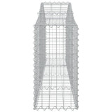 Arched Gabion Baskets 30 pcs 200x30x60/80 cm Galvanised Iron