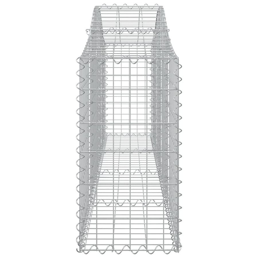 Arched Gabion Baskets 30 pcs 200x30x60/80 cm Galvanised Iron