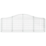 Arched Gabion Baskets 40 pcs 200x30x60/80 cm Galvanised Iron