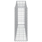Arched Gabion Baskets 7 pcs 200x30x80/100 cm Galvanised Iron