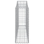 Arched Gabion Baskets 9 pcs 200x30x80/100 cm Galvanised Iron