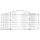 Arched Gabion Baskets 13 pcs 200x30x80/100 cm Galvanised Iron