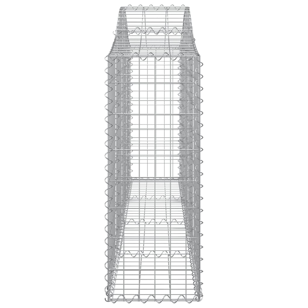 Arched Gabion Baskets 18 pcs 200x30x80/100 cm Galvanised Iron